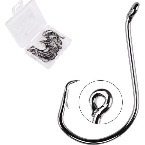 20pcs/box Octopus Sport Circle Fishing Hook Carp Fishhook Jig Big Barbed Sea Fishhooks High Carbon Steel Fishing Hooks 6#-7/0