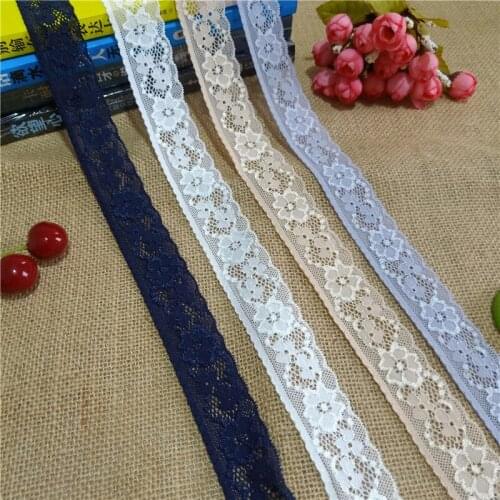 S1355 3CM quality Organza French fabric Swiss Barry spandex machine warp knitting mesh lace lace decorative wedding fabric