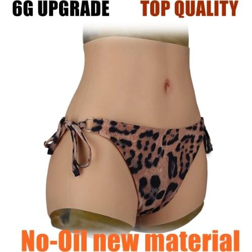 Upgrade Silicone Realistic Vagina Panties Shemale Crossdresser Pussy Pants Transgender Artificial Sex Fake Underwear Lift Hip 6G