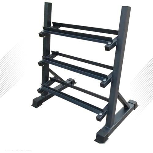 Dumbbell Rack Three-layer Hexagonal Rubberized Dumbbells Fitness Men and Women Fitness Equipment Tools