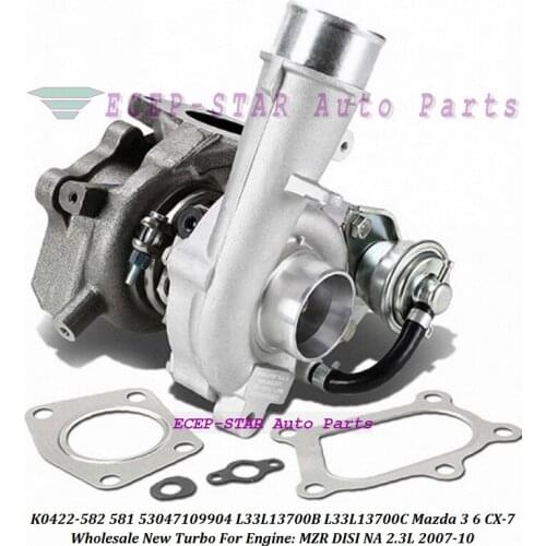 Turbo K0422-581 K0422-582 53047109904 L3Y11370ZC L3YC1370Z L3Y41370ZC L3M713700D 53047109907 For MAZDA CX-7 MZR DISI EU NA 2.3L
