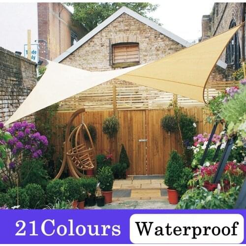 Outdoor Sun Shelter 3.6*3.6M Square Sunshade Sail Garden Courtyard Waterproof Dustproof Awning Summer Sunscreen Protective Cover