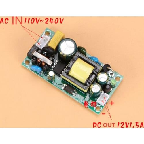 XPJ-07 Power board 18W transformer 12v1.5a adapter 220V AC to DC voltage regulating module