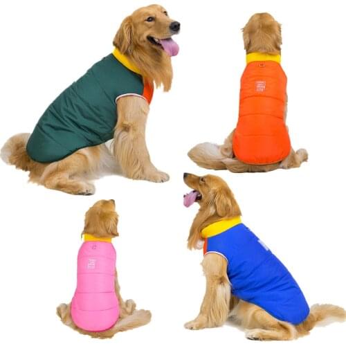 New 3XL-9XL Pet Labrador Dig Dog Vest Jacket Golden Retriever Dog Clothing Warm Winter Shepherd Dog Clothes Coat For Large Dogs