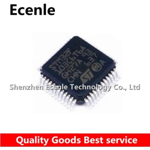 1 Pcs/Lot STM32F103C6T6A LQFP-48 MCU 32-bit ARM Cortex M3 RISC 32KB Flash 2.5V/3.3V 100% New&Original