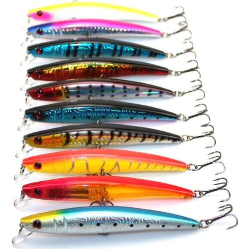 11.5cm 11.2g Minnow Swimbait Pencil Fishing Lures Hard Plastic Artificial Crank Bait 3D Fish Eye Fake Baits
