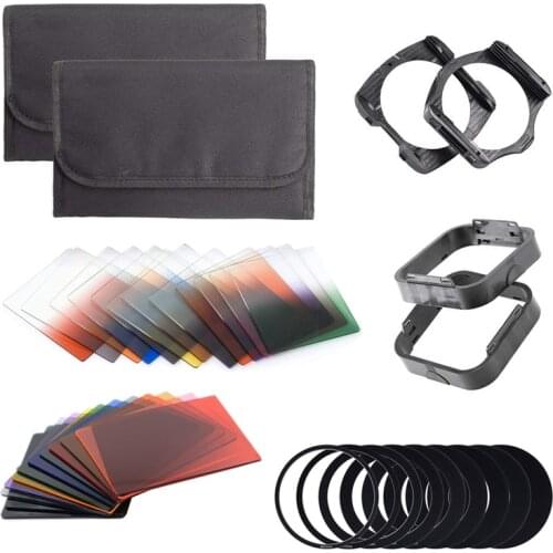 40in1 Graduated Neutral Density Gradual ND Square Full Color Filter Kit for Cokin P Series Set for SLR DSLR Camera