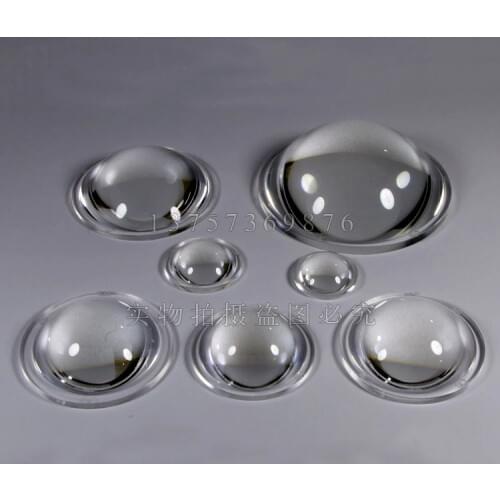 36 42 45 50 66mm Acrylic Plano-convex Lens Transparent surface LED Flashlight photics Glass Lighting