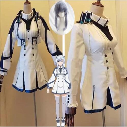 Anime Maou Gakuin no Futekigousha Misha Cosplay costume The Misfit of Demon King Academy custom made size cosplay wigs