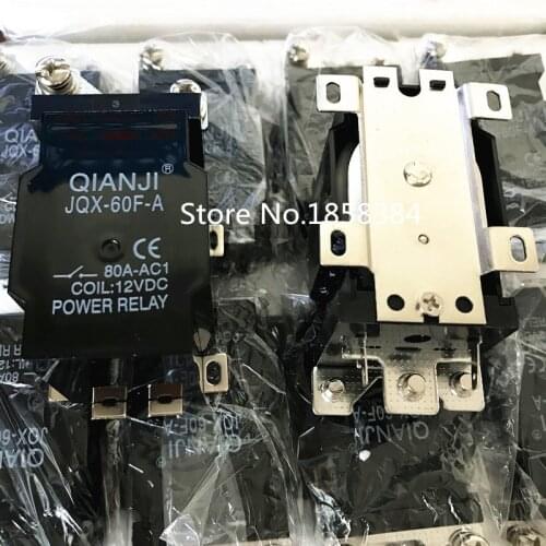 Free shipping 10pcs/lot JQX-60F-A 1Z 80A DC12V DC24V