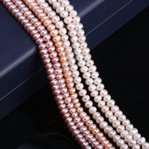 Natural Freshwater Pearls Beads High Quality 38 cm Punch Loose Beads for Jewelry Making DIY Women Necklace Bracelet 4-5 mm