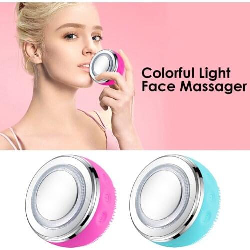 Electric Facial Cleanser Face Massager Cleaning Brush EMS Micro-current Beauty Device Face Care Cleansing Brush skincare Tool
