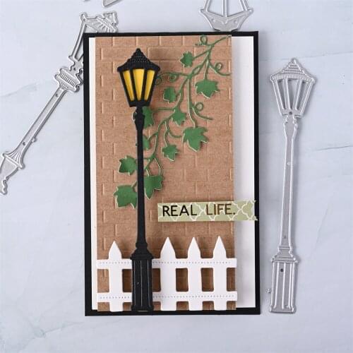 InLoveArts Street Lamp Metal Cutting Dies Cut Mold Decoration Scrapbook Paper Craft Knife Mould Blade Punch Stencil DIY New 2021