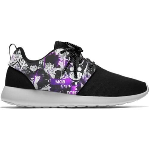 Japanese Anime Mob Psycho 100 Kageyama Shigeo Cool Sport Running Shoes Casual Breathable Lightweight 3D Print Men Women Sneakers