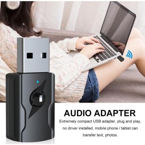 M135 4in1 Transmitter Receiver Connector Bluetooth 5.0 Adapter Wireless USB Dongle for Windows 10/8/7 For Phone Earphone Tablets