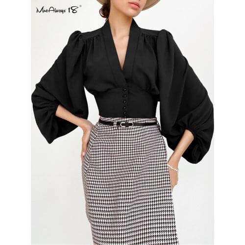 Mnealways18 Womens Black Shirts