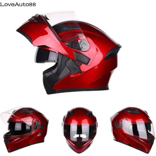 Motorcycle Helmet Full Face Professional Motorcycle Helmet Racing Helmet Modular Dual Lens for Women/Men Safe Helmets