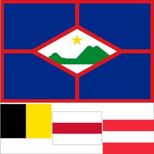 Netherlands Enschede City Flag 3X5FT 90x150cm 100D Polyester Banner Sint Eustatius