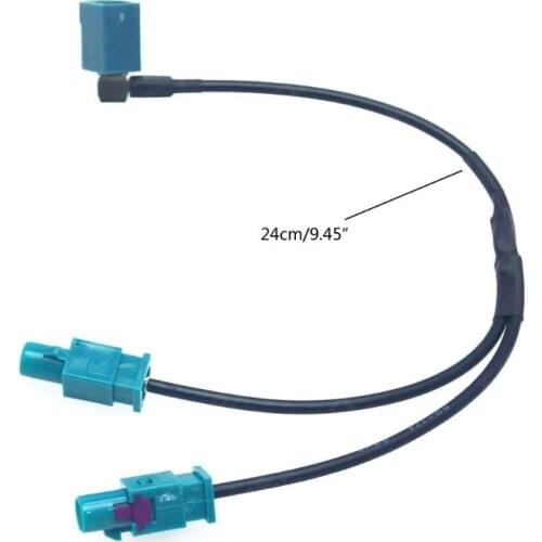2021 New Dual-Male Fakra to Female Fakra Antenna Adapter Cable Radio FM Conversion Line