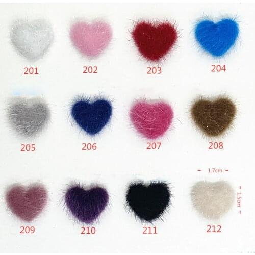 New!! 5Pcs -Detachable Magnet PomPon Ball Manicure 3D Peach Heart Nail Plush Pom-Poms