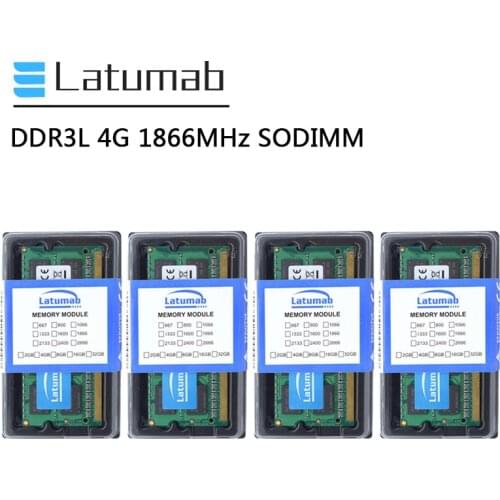 Latumab RAM DDR3L 4GB 8GB 16GB 1866MHz Laptop Memory PC3L-14900 SODIMM Memory 1.35V Notebook Memory Memoria DDR3 RAM Module