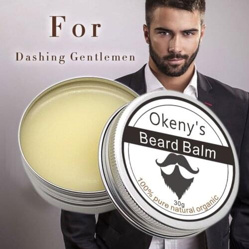 Organic Moustache Wax For Men Beard Shaving Cream Balm Smoothing And Refreshing Natural Beard Conditioner 30g