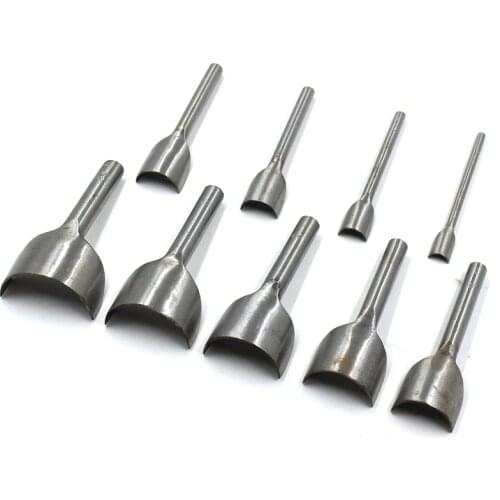 Half Round Leather Craft Cutter Tool DIY Punching C Shape leather Craft Cutter Cowhide Tool Belts End Punch Strap Tools