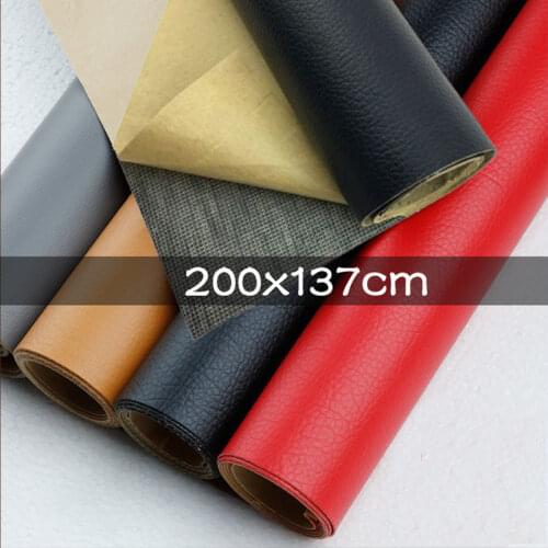 200x137cm Self Adhesive Leather Fabric Stick-on PU Leather Patch No Ironing Sofa Repairing DIY Fabric Stickers Patches Scrapbook
