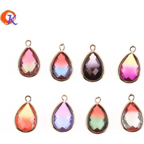 Cordial Design 50Pcs 12*19MM Jewelry Accessories/Charms Jewelry/Crystal Earring Parts/DIY Making/Hand Made/Earring Findings