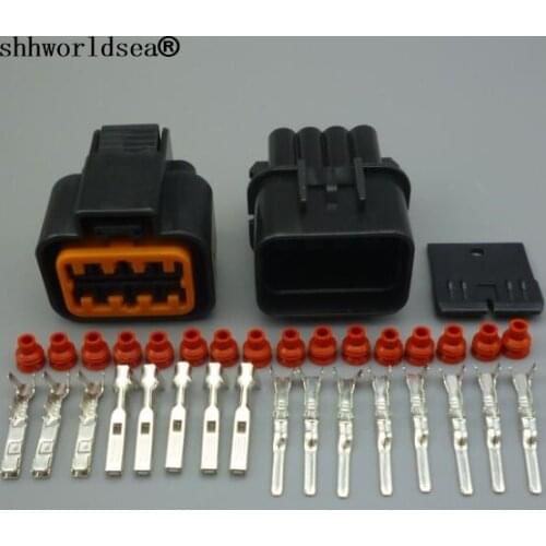 Shhworldsea 8 Pin PB625-08027 PB621-08020 Auto Vehicle Sealed Automotive Connector plug Lamp Headlight Socket For Audi BMW Ford