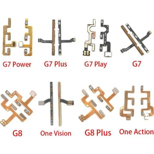 10Pcs Power On/Off Button Volume Key Side Button Flex Cable For Moto G5 G6 G7 G8 G9 Plus Play Power Lite One Action Vision Hyper