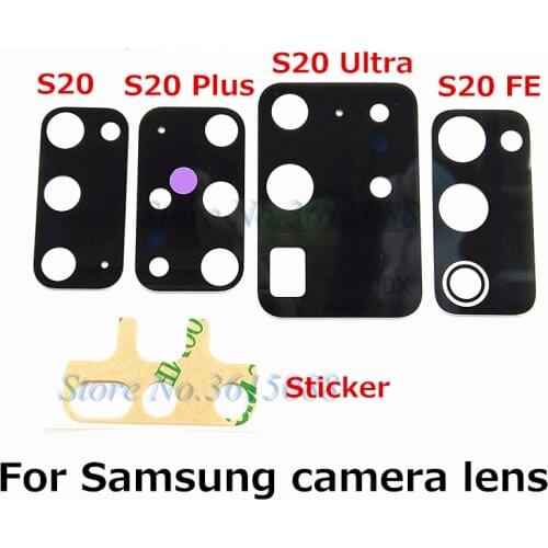 10pcs New Back Camera Glass Lens Replacement Parts for Samsung Galaxy S20 Plus Ultra FE S10 Lite