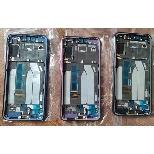 100% Original LCD Front Frame For Xiaomi 9SE Mi9SE M9SE Middle Frame With Power Volume Side Buttons Replacement parts