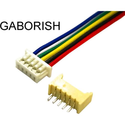 50sets Micro 1.25mm 5pin Cable JST 1.25 5-Pin Male&Female Connector plug with Wires Cables