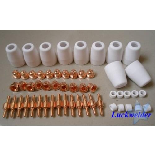 30/40A PT31 Air Plasma Cutting Torch Tip Spare Gun Consumables Tips Electrodes 60pcs