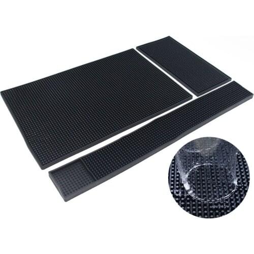 Bar Mat Cafe Restaurant Water Filter Mat Bar Mat Water Barrier Mat Square Water Mat PVC Soft Plastic Placemat Kitchen Supplies