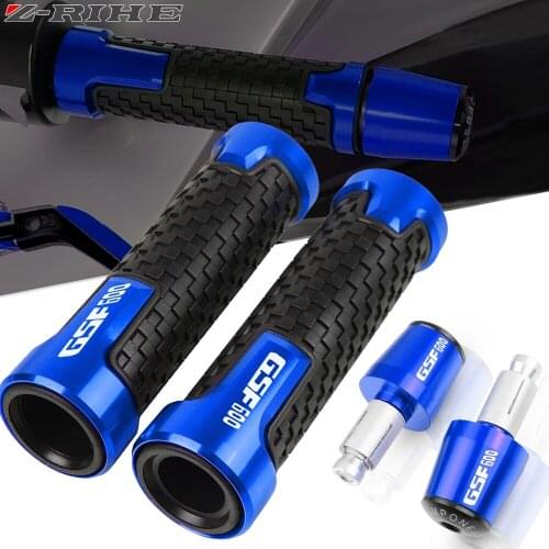 FOR SUZUKI GSF600 GSF600S GSF 600 600S BANDIT 1995-2015 Motorcycle 7/8" 22mm CNC Handlebar Hand Grips Handle Bar Cap Ends Plug