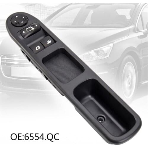 Master Electric Window Control Switch for Citroen C3 Picasso Peugeot 207 CC 6554.QC Power Window Roll Up/Down Switch Button