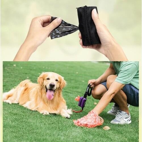 Dog Poop Garbage Bag Dispenser Degradable Bag Storage Box Pet Carrier Dog Accessories Protable Puppy Cat Pick Up Poop Cat Stuff