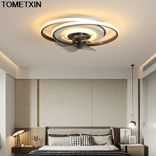 Lamp ceiling light fan lamp Fans led lights for living room so bedroom 220v silent invisible simple with remote control controll
