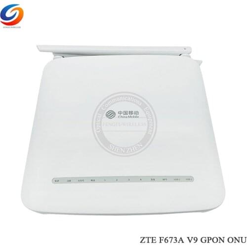 Free shipping 50pcs Hottst F673A V9 GPON ONU 4GE with 2.4G and 5G WIFI English firmware to Colombia