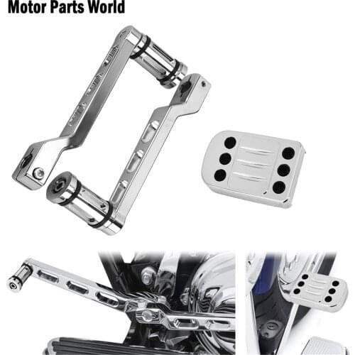Motorcycle Pedal Heel Toe Gear Shifter Shift Lever w/ Shift Pegs &Brake Pedal Pad Cover For Harley Dyna Street Glide FLHX FLHR