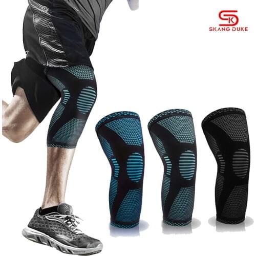 SkangDuke 1PC Nylon Sports Knee Brace Support Men Women Volleyball Basketball Fitness Gym Bodybuilding Nylon Knee Pads Sleeve