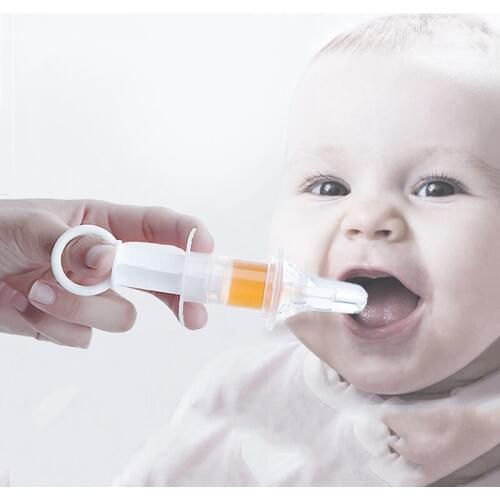 Dropper feeder silicone soft head baby needle tube type children taking medicine anti choking pacifier type newborn