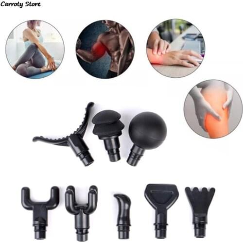 Universal Fascia Gun Massage Head Silicone Massage Head Set Body Relaxation Fascia Massager Gun Replacement Head Accessories