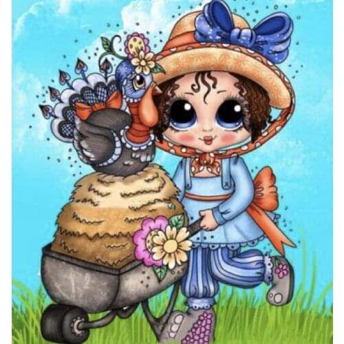 10x10 Girl with flowers in hand Ttransparent Clear Stamps Silicone Seals for DIY scrapbooking photo album Card Making