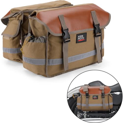 KEMiMOTO Saddlebag Waterproof Motorcycle Bags Luggage Travel Knight Rider For Touring Sportster For Honda shadow For Vulcan 900