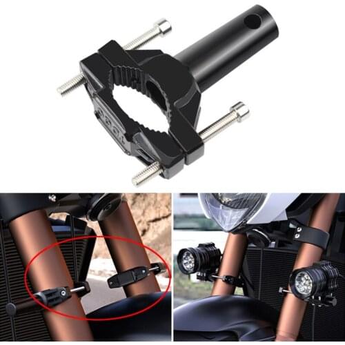 For Motorcycle Extension Tube Clip Bracket Bumper Front Bumper Type B Type Spotlights Bracket