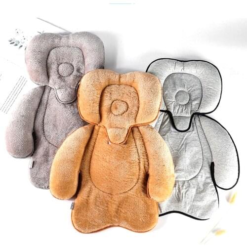 Universal baby stroller seat baby car seat head and neck support pillow baby nest bed warm cushion