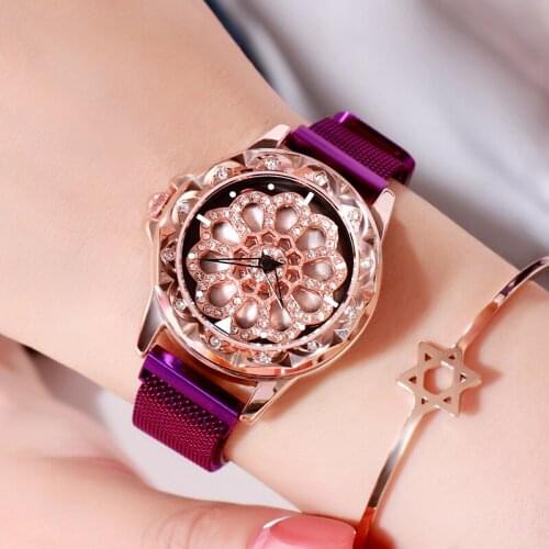 2021 High-end Fashion Diamond-studded Quality Trend Ladies Rose Gold Waterproof Watch gifts for women